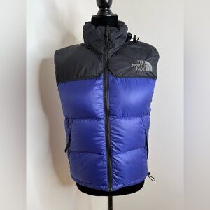 The North Face Women’s Black Blue Down Puffer Vest